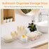 Criusia Drawer Organizer, 10 Pack Large Clear Plastic Organizers Set, Versatile Bathroom and Vanity Drawer Storage