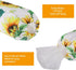 Aysatogc Plastic Bag Holder, Sunflower Kitchen Dispenser Holders Reusable Washable Trash Garbage Bag Holder