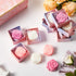 24 Loopeer Pcs Rose Soap Favors for Wedding Bridal Shower Mini Flower Shaped Scented Soap Guest Gift Bulk with Box