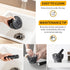 Velaze Marble Mortar and Pestle Set, 300 ml Mortar and 5.1 inch Pestle for Grinding Spices and Herbs