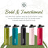 22oz, The Tea Spot Steepware Tea Tumbler and Thermos, Tea Bottle with tea infuser for loose leaf tea or iced coffee