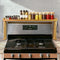 MAVOTER Over The Stove Top Shelf for Kitchen Bamboo Spice Rack Organizer