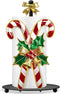 Shellwei Candy Cane Christmas Paper Towel Holder with Round Base Christmas Bathroom