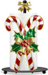 Shellwei Candy Cane Christmas Paper Towel Holder with Round Base Christmas Bathroom