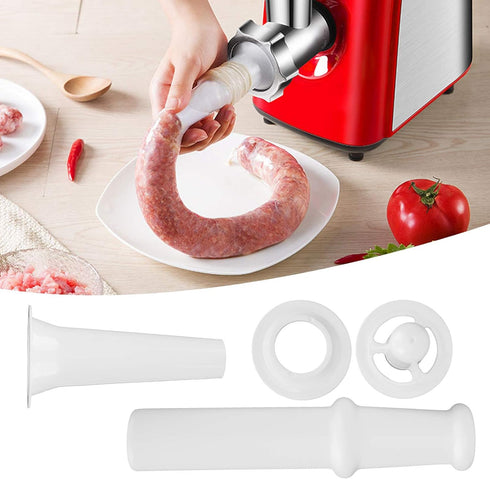 Food Grinder Attachment for Kitchen Aid Stand Mixers with Universal Food Pusher, Sausage Filler Nozzle, Kubbe