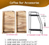 Coffee Bar Accessories and Organizer, 2 Tier Wood Coffee Tray for Bathroom Counter, Kitchen, Coffee Lover
