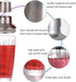 Cocktail Shaker, 12oz Glass Martini Shaker with Measured Mixing Stainless Steel Top Cobbler