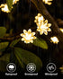 59 100 JOLYMOLY Ft LED Flower Fairy Lights with Remote Timer, Plug in Connectable Twinkle Lights with Soft Flowers