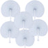 Pangda 24 Pack Folding Round Paper Fans with Plastic Handle for Wedding Favor Party Bag Filler