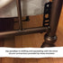 Kings Brand Furniture Bed Frame Footboard Extension Brackets, Set of 2 for Twin, Full, Queen, King Sizes
