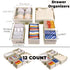 12 Pack Closet Clothing,Socks,Bra,Towels,Ties(12 Pack,Beige) Fordonral Drawer Organizer Clothes, Foldable Fabric
