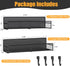 2 Pack Magnetic Spice Rack for Refrigerator, Metal Magnetic Shelf Black, Moveable Spice Organizer with Hooks, Super