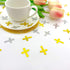 Cross Confetti - Glitter Sprinkles for Xmas, Bridal, Thanksgiving Decorations - Metallic Foil 45g 1000Pcs