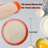 Round Silicone Baking Mats for 10 inch Cake Pan, 10 Inch Cake Mat/Tortilla Press Liner/Pizza Mat/Dough Mat for Cake/Tortilla/Pie/Pizza/Dough/Pastry, Food Grade Non-Stick Reusable(Round 9.65", 2PCS) by AMYONE