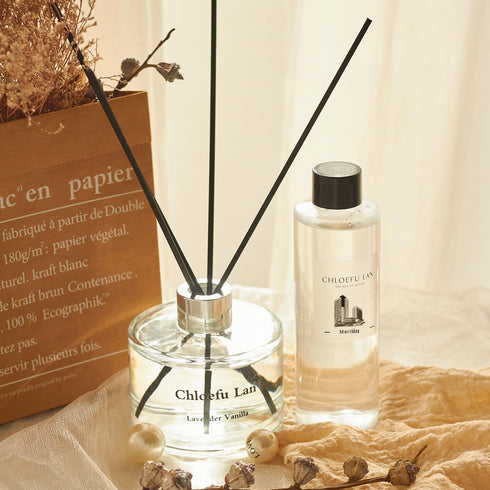 Chloefu LAN Hotel Scented Oil Diffuser Refill 7.05 oz - Natural Essential Oil for Aromatherapy, SPA, Home, 0% Alcohol
