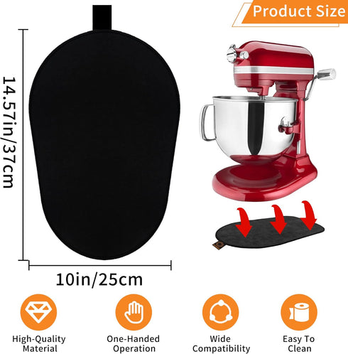 Sliding Mat for Kitchenaid Mixer, Mover Pad for 5-8Qt Bowl Lift Stand Mixer, Compatible with Pro 600