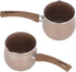 10cm Dia Nonstick Milk Pan, Aluminum Alloy Saucepan with Pour Spouts, Small Soup Pot