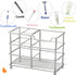 Urbanstrive Bathroom Toothbrush Holder Stand, 304 Stainless Steel Toothpaste Holder Organizer (Silver, Small)