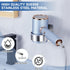 Wall Mounted Hair Dryer Holder, Stainless Steel Hair Tool Organizer, Adhesive Hairdryer Storage for Bathroom