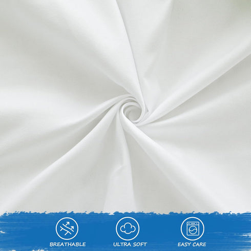 Cot Sheet 31" x 75", Fitted Mattress Sheets for Narrow Twin/Camp Bunk/RVs Bunk/Guest Beds, White Microfiber