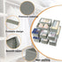 Set of 12 Drawer Organizer, Fabric Closet Organizer and Storage Baskets for Clothing, Sock, Ties, Gray