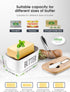 Countertop Butter Dish with Lid: Large Butter Dish for - Ceramic Butter Keeper Container with Knife and High Quality