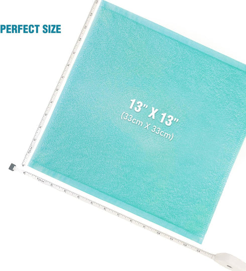 SUMMERMIA 12 Pack 13" 13" Washcloths x - Soft Wash Cloths for Your Face Towel, Wash Cloths for Your Body (Teal)