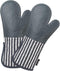 Silicone Oven Mitts Heat Resistant 932?, Set of 2 Extra Long Kitchen Mittens for Baking and Cooking