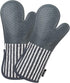 Silicone Oven Mitts Heat Resistant 932?, Set of 2 Extra Long Kitchen Mittens for Baking and Cooking