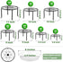 DEELF OUTLET 7-pack 6.9"/ 7.9"/ 9"/ 10"/ 11" Metal Plant Stands Indoor Outdoor Rustproof Iron Potted Plant Holder