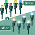 Honoson 120 Count 5 mm LED Halloween Replacement Bulbs, Wide Angle Christmas Light Xmas Tree String Replacement