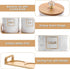 JUXYES Set 3 Set Sets Counter of Ceramic Canisters for Sugar Coffee Tea With Handle Tray, Luxurious Storage Containers