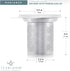 Teabloom Stainless Steel Loose Leaf Tea Infuser with Porcelain Lid/Coaster, Fits Most Mugs and Cups