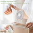Mini Handheld Fan, Powerful Battery Operated Fan with LED Display, 4 Speed Adjustable for Travel