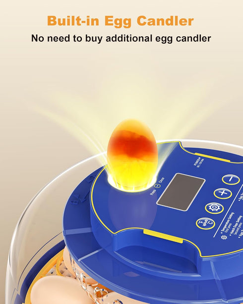 18 Chicken Egg Incubators for Hatching Eggs: Egg Incubator with Automatic Egg Turning and Humidity Control - Egg