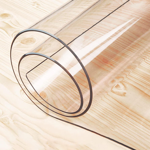 2mm 2 Pack 12 48 inches Thick Clear Table Cover Protector, Waterproof PVC Desk Pad, x Tablecloth Protector for Coffee
