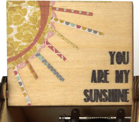You are My Sunshine Music Box - Mini Wooden Musical Box Mechanism Gift for Wife Girlfriend, Husband Boyfriend,