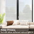 Viseeko Window Privacy Film: Stripe Frosted Glass Vinyl for Door Cover, Static Cling Home Office UV Protect