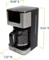 Programmable 6 12-Cup, West Bend Drip Coffee Maker Brews Hot or Iced, with Brew Strength Selector Auto Shut-Off