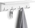 SONGMICS Entryway Hanging Coat Rack, Wall-Mounted Wooden Shelf with 4 Double Hooks