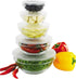 Norpro 10-Piece Glass Mixing/Storage Bowls with Lids, Nesting