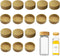 Spice Jar Lids for 4 Oz and 8 Oz Square Spice Jars - Bamboo Jar Lids for Kitchen Organization (16 Pcs)