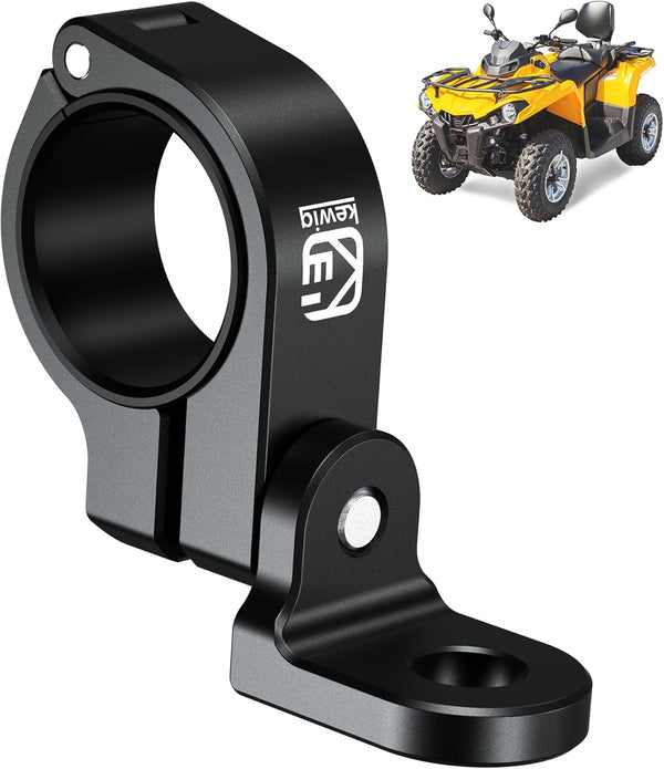 ATV Whip Light Mount, Sturdy Aluminum Alloy Flag Mount, 360° Rotating Adjustable Light Bar for ATV UTV Motorcycle