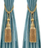 Selling Wonderful Curtain Holdbacks, Decorative Braided Buckle Fastener Accessories for Window Drapery, Set of 2 (Gold)