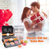 Macaron Box with Clear Display Window, 50-Pack Black Base Gift Box Fits 6 Macarons, Dessert Carrier