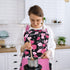 G2PLUS Vintage Damask Mothers Apron for Women, Extra Long Ties, Pockets, 29 x 21 Inch, Perfect for Cooking, Baking,