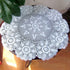 Hetao 100% Cotton Handmade Crochet Round Tablecloth Doilies, White, 24 Inch