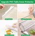 32 Inch 1.5mm Dia Thick Round Clear Table Cover Protector PVC Vinyl Plastic Tablecloth Kitchen Table Covers Crystal