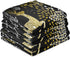 ALAZA Christmas Reindeer Gold Black Decorative Kitchen Dish Towels Set of 4, Soft Absorbent Kitchen Hand Towels, 18 x