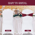 Pack 30 Howhic of Spandex Chair Sashes Bows Stretch Chair Cover Band with Buckle Slider Universal Elastic Chair Ties